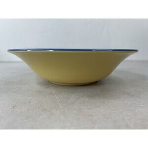 Vintage Yellow And Blue Market square Color stones‎ Japan Bowl